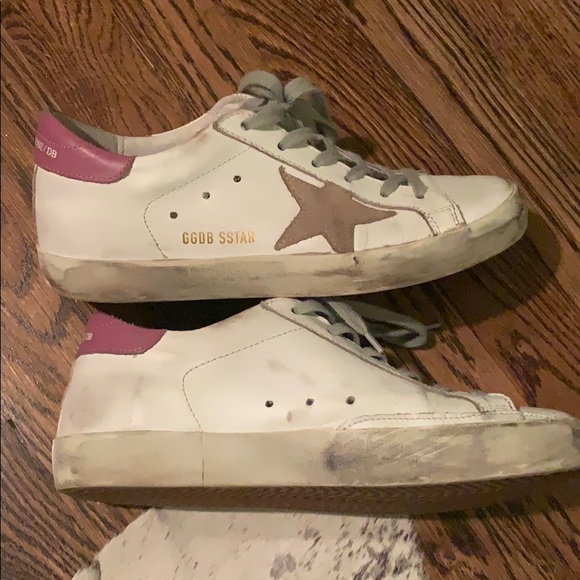 Golden Goose Shoes - Golden Goose white/pink 37 sneakers distressed